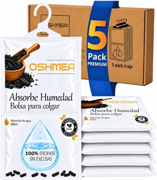 Bolsas Antihumedad Armarios NUEVO con CARBÓN ACT