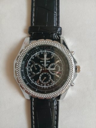 Reloj Breitling Negro y Plateado