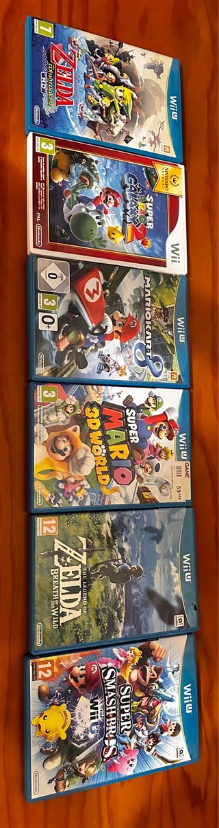Confezione 5 Giochi Wii U: Zelda, Mario, Smash Bros