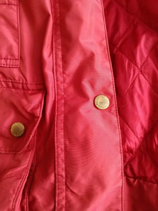 Chaqueta Barbour Roja Impermeable