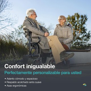 Andador Silla de Ruedas Helavo 2 en 1 NUEVO