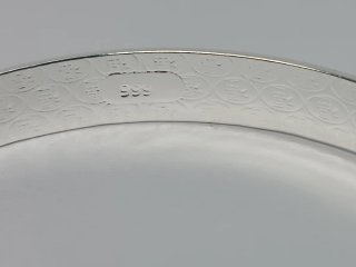 Pulsera Plata Rígida Ajustable