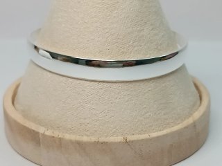 Pulsera Plata Rígida Ajustable