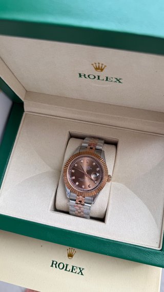 Reloj Oro Rosa y Plata