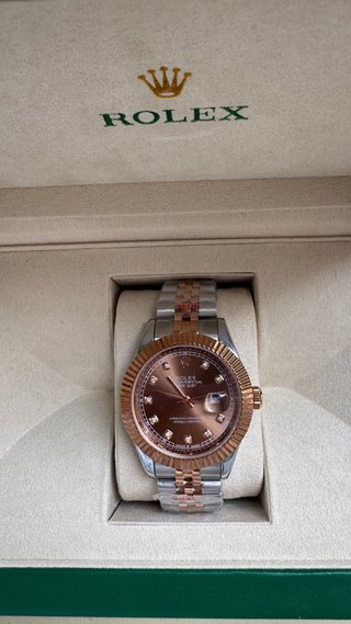 Reloj Oro Rosa y Plata