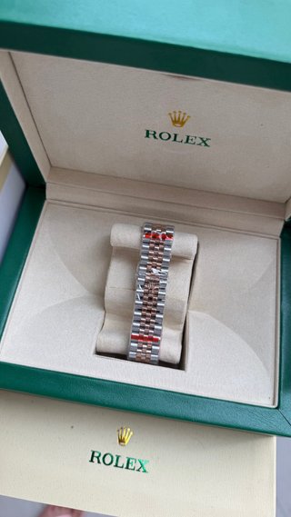 Reloj Oro Rosa y Plata
