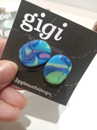 Pendientes DIY Gigi Azul y Verde