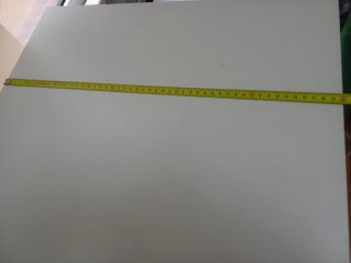 Escritorio madera c/cajón y patas aluminio