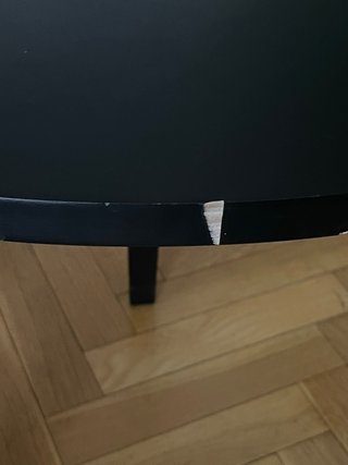 Taburete triangular IKEA Kyrre negro
