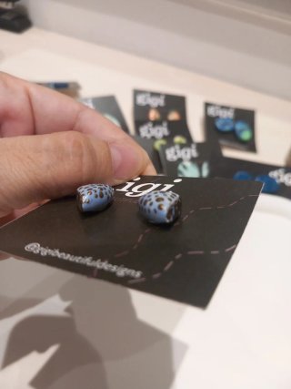 Pendientes DIY Gigi Azul y Dorado