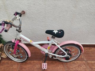 Bicicletta per bambini rosa con stelle