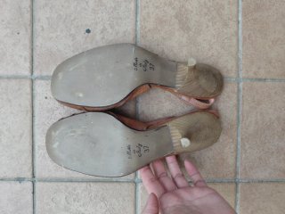 Déjàvu slingback in vera pelle marrone