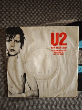 U2: lote 2 singles dico vinilo 7" 45 rpm