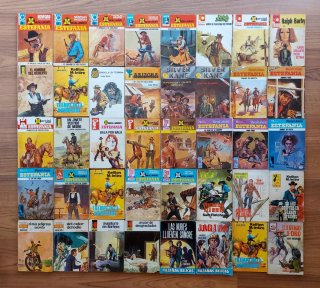 LOTE 40 BOLSILIBROS COLECCIONES VARIAS OESTE