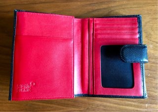 Cartera Montblanc Negro / Rojo