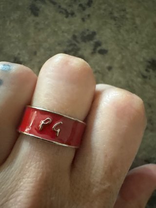 Anillo Purificación García PG Rojo