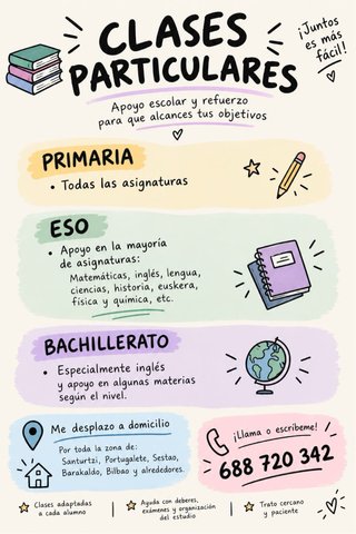 Clases de refuerzo.