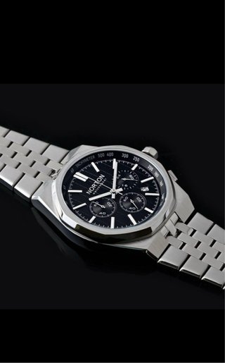 Reloj Norton Venezia Negro y Plateado