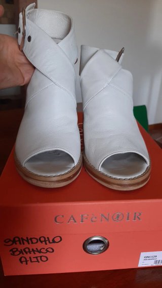 Sandali Cafènoir Pelle Bianco Tg. 36