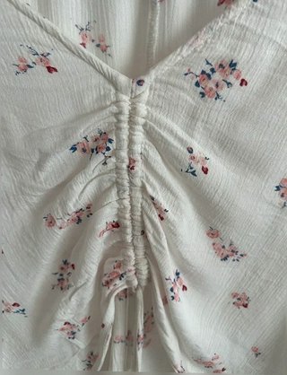 Blusa bohemia Flores / Crop top floral...