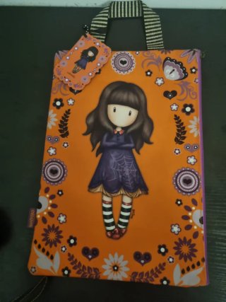 Funda Santoro Gorjuss Libro/Tablet Naranja