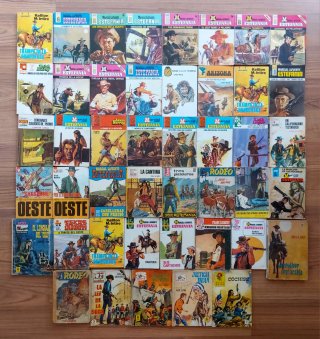 LOTE 45 BOLSILIBROS COLECCIONES VARIAS OESTE