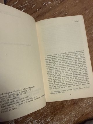 Narrativa Peruana 1950/1970 Alianza Editorial