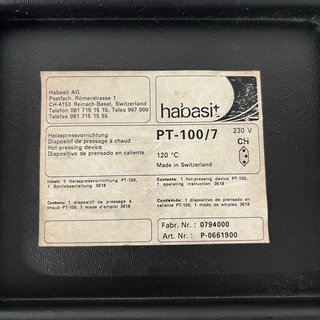Prensa Habasit PT-100/7