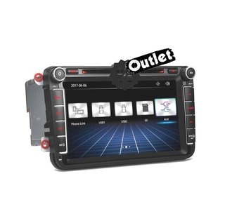 JI RADIO NAVEGADOR 8" VOLKSWAGEN VW USB GPS TACTIL HD M00036