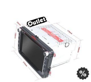 JI RADIO NAVEGADOR 8" VOLKSWAGEN VW USB GPS TACTIL HD M00036