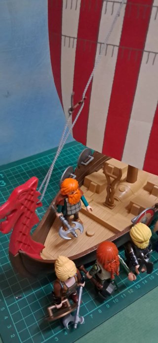 Playmobil Barco Vikingo Drakkar con Figuras