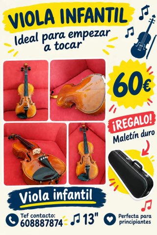 Viola Infantil 13 pulgadas en buen estado