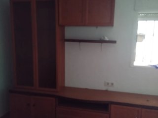 Mueble salón vitrina, estanterías y cajones