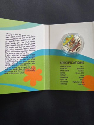 Moneda Scooby-Doo Plata .999 1/2 oz Proof 2021
