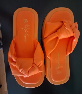 Sandalias naranjas mujer talla 36
