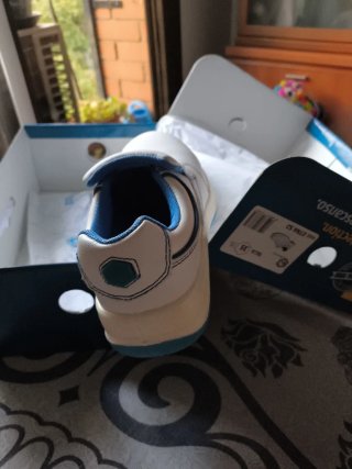 Zapato de trabajo blanco y azul Talla 35