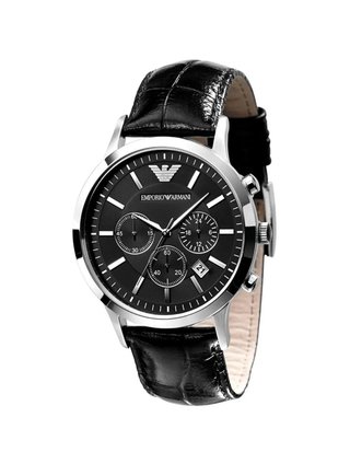 Reloj Emporio Armani Correa Cuero Negro