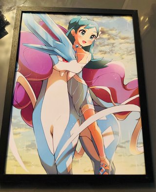 Entrenadora Kris con Suicune legendario