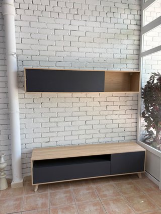 Mueble TV con Mueble Alto | 180 cm