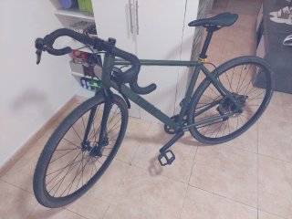 Bicicleta Gravel Verde