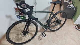 Bicicleta Gravel Verde