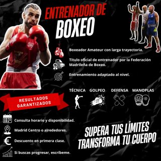 Entrenador personal de boxeo.