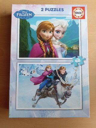 Set 2 Puzzles Frozen Educa 48 Piezas