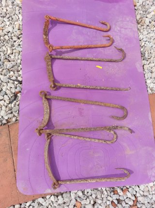 Cremalleras antiguas de hierro