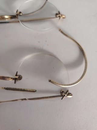 Lote Gafas Antiguas Bañadas en Oro