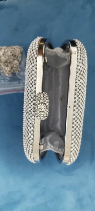 Pochette donna con strass nuova.