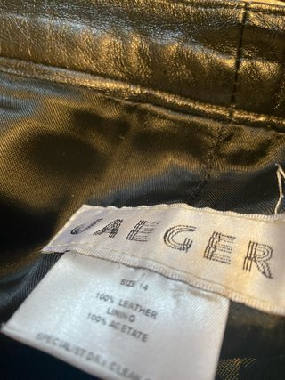 Pantalón de piel marrón