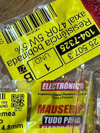 Lote componentes eletrônicos Mauser