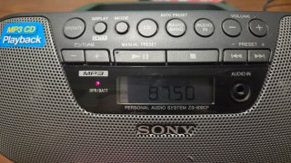 Radio CD/MP3 Portátil Sony ZS-S10CP