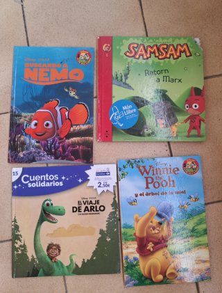 Lote 4 Libros Infantiles Disney Pixar